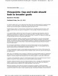 cap and trade op ed