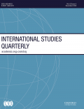 International Studies Quarterly on blue background