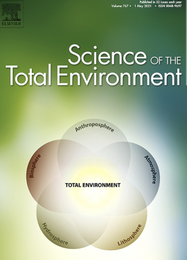 Science of The Total Environment Volume on green background