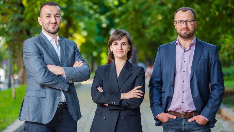 Photo of Nariman Ustaiev, Yulia Bezvershenko, and Denis Gutenko