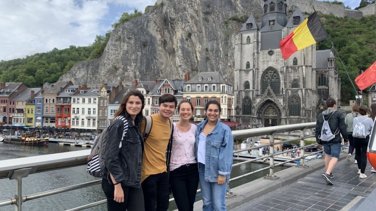 Sarah Saboorian travels with fellow interns to Dinant