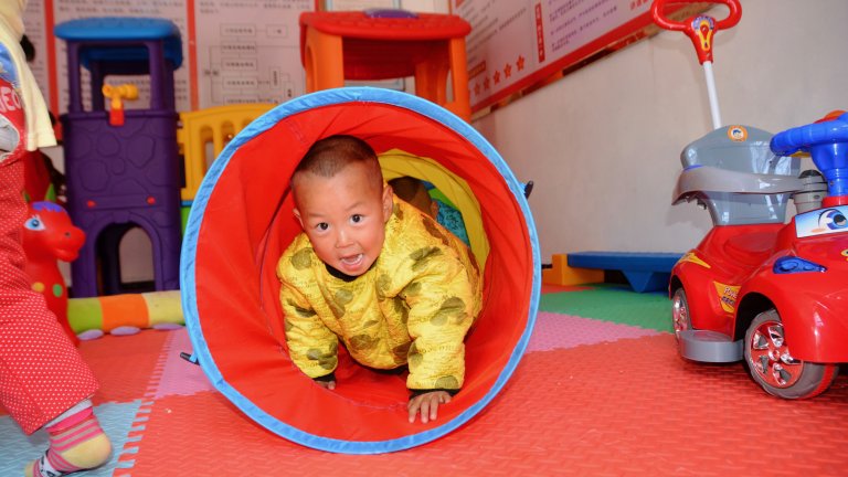 REAP boy in tunnel