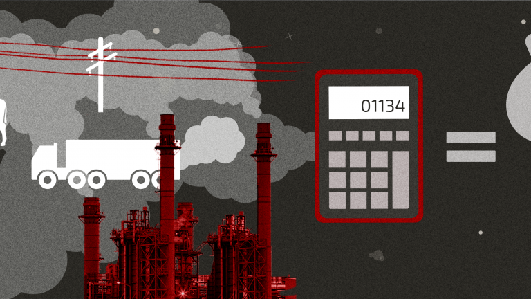Graphic highlighting the cost of carbon