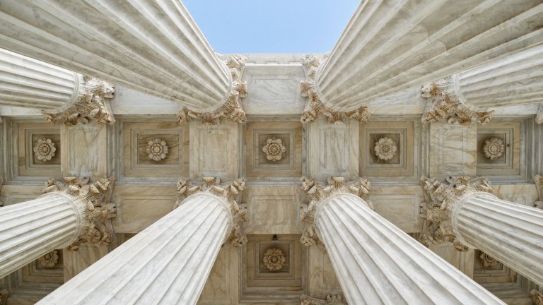 The columns at the U.S.Supreme Court