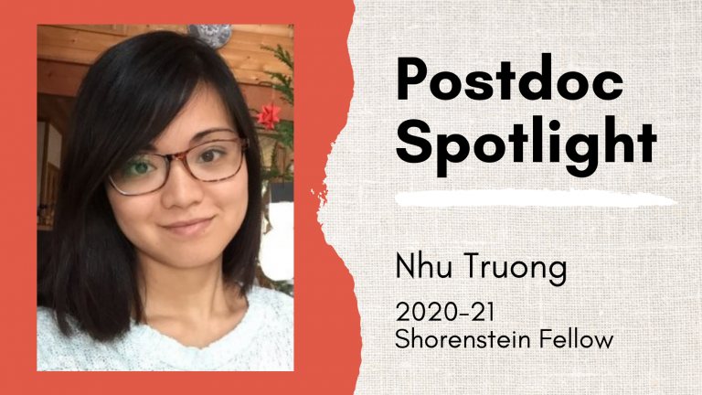 Postdoc Spotlight on Nhu Truong, 2020-21 Shorenstein Fellow