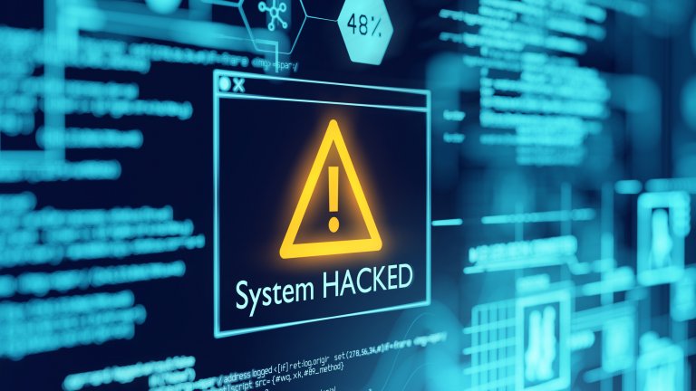 System Hacked computer screen