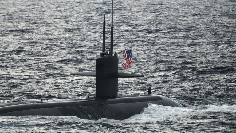USS Key West during during joint Australian-United States military exercises Talisman Sabre 2019 in the Coral Sea.