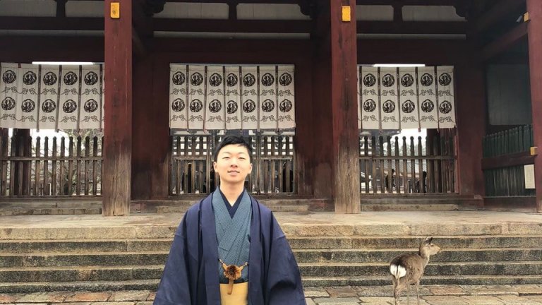 Brandon Cho at Todaiji Temple, Nara