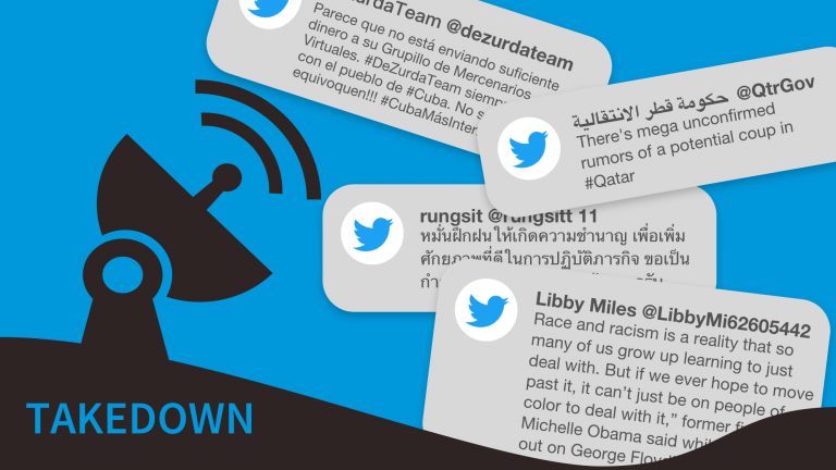 Twitter takedown