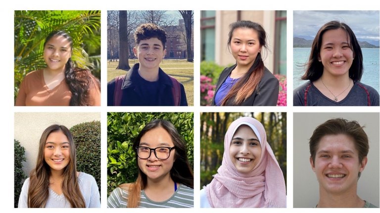 eight students headshot