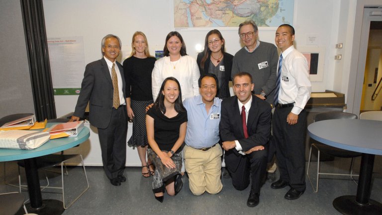 Yo-Yo Ma with Professor Dien and the SPICE staff, Art Institute of Chicago