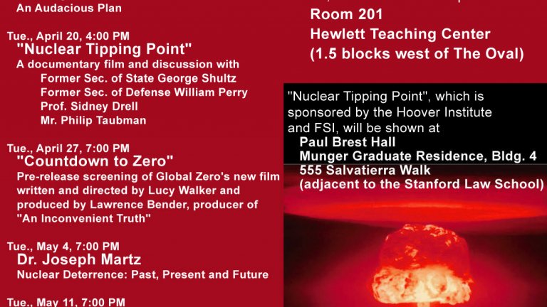Defusing Nuclear Threat flyer
