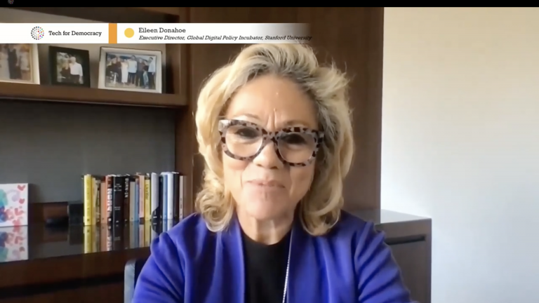 Screenshot of Tech for Democracy Conference 2021