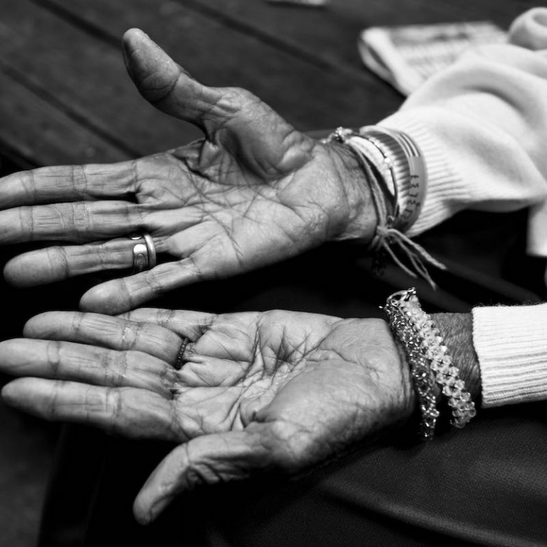 elderly hands
