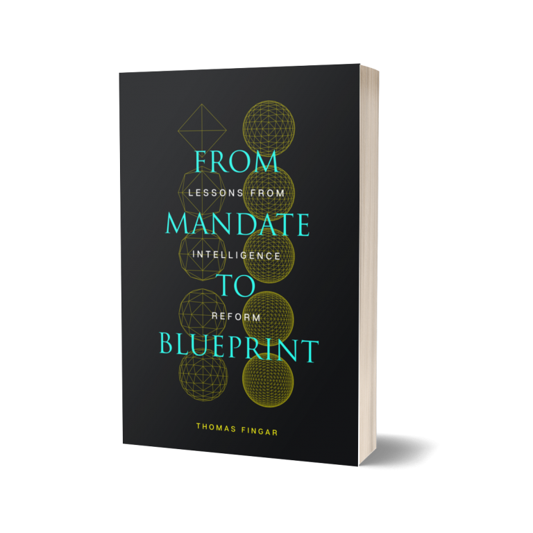 Cover of the book 'From Mandate to Blueprint' by Thomas Fingar