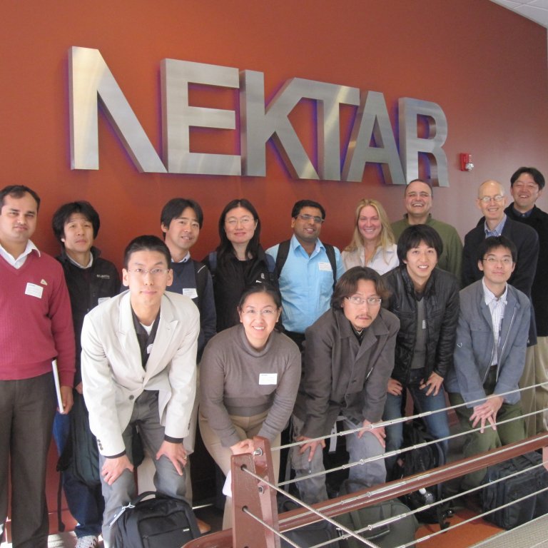 Global Affiliates fellows posing for the camera during a visit to Nektar.
