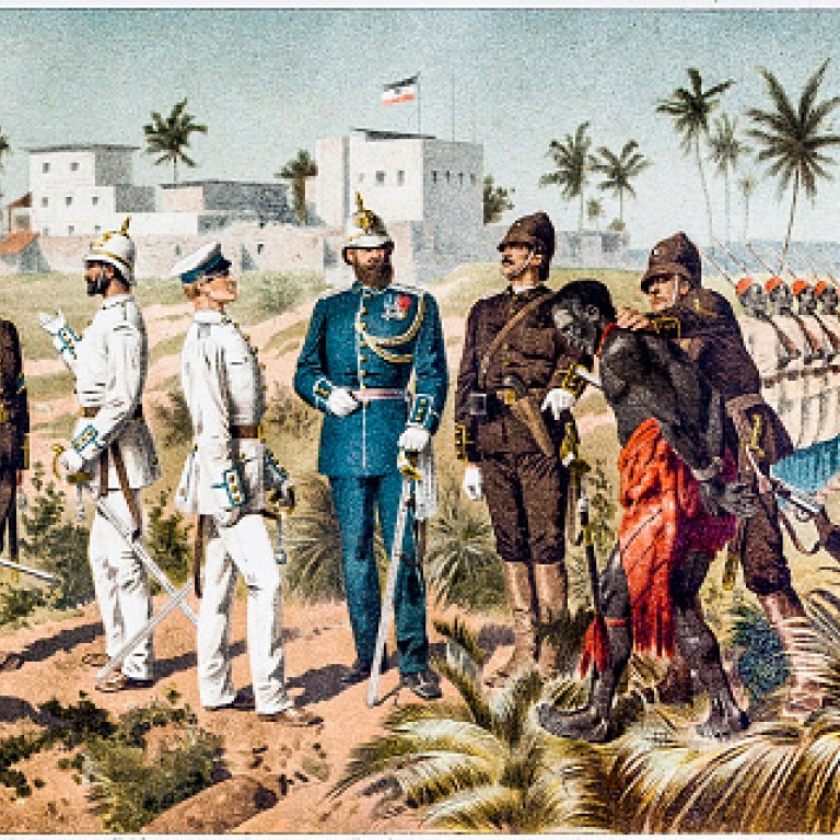 drawings of men from the colonial era