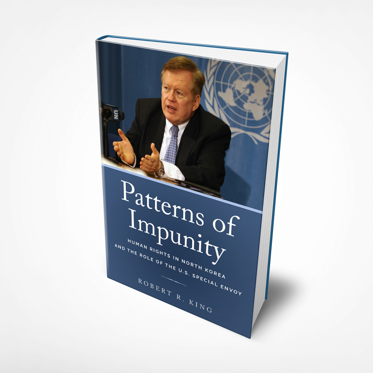 3D cover of the book "Patterns of Impunity" by Robert R. King