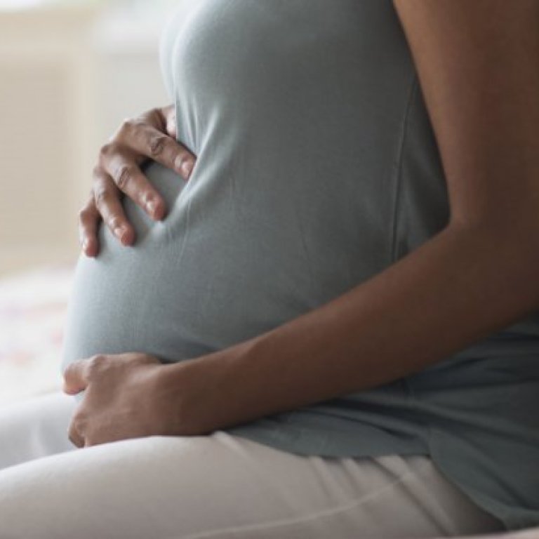 A pregnant woman
