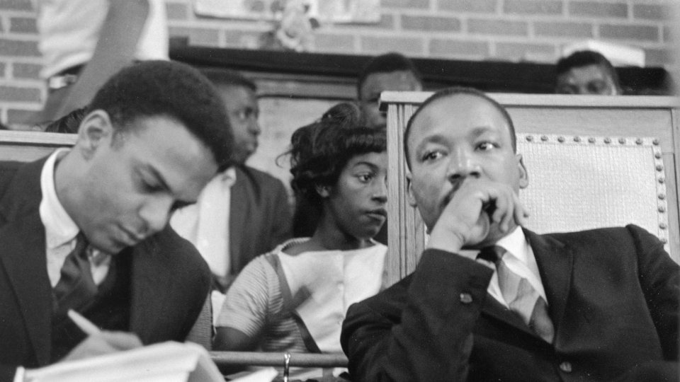Andy Young, Martin Luther King Jr., Greenwood, AL people to people speaking tour 1966. Andy Young, Martin Luther King Jr., Greenwood, AL people to people speaking tour 1966.