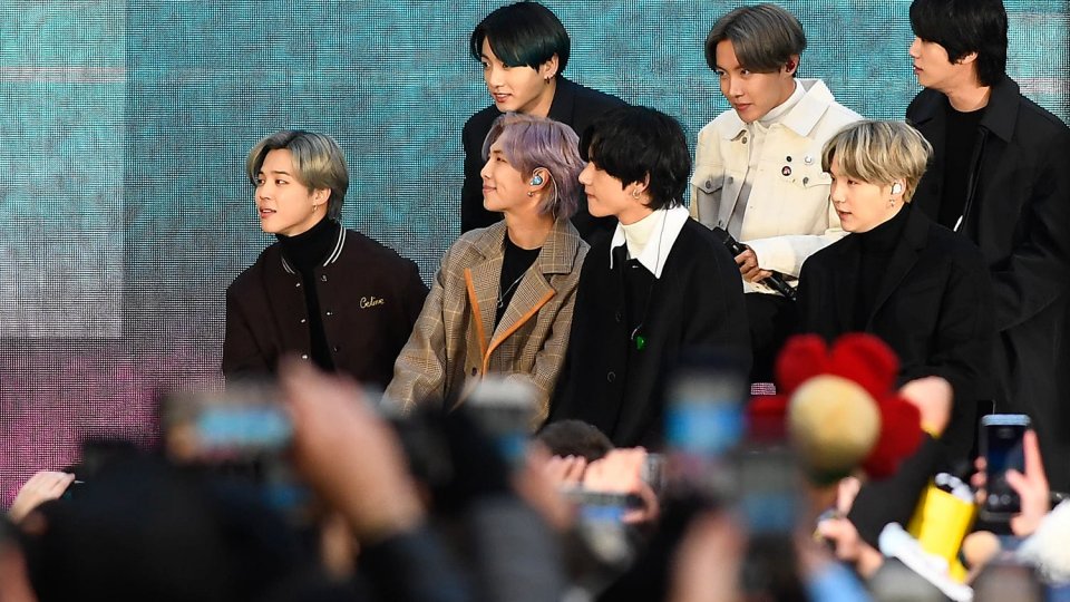 Members of the K-pop group BTS