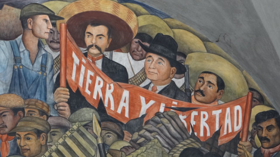 mural featuring emiliano zapata
