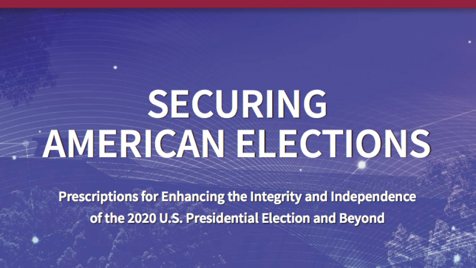 image of front cover of securing american elections