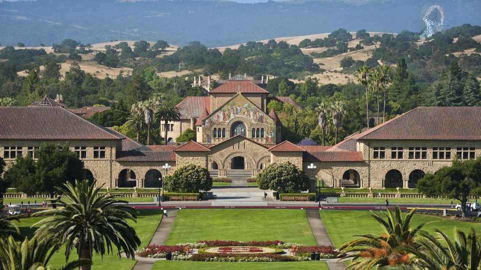 Front entrance, Stanford University. Stanford University