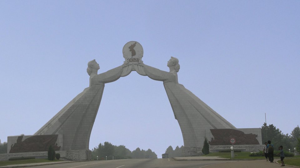 The Arch of Reunification in Pyongyang, North Korea. The Arch of Reunification in Pyongyang, North Korea.