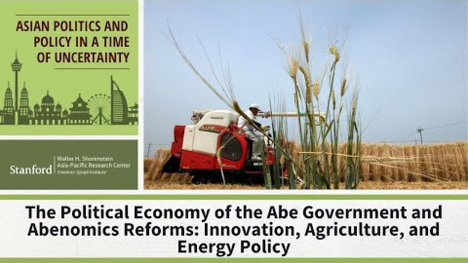 The Abe Government and Abenomic Reforms: Innovation, Agriculture, and Energy Policy
