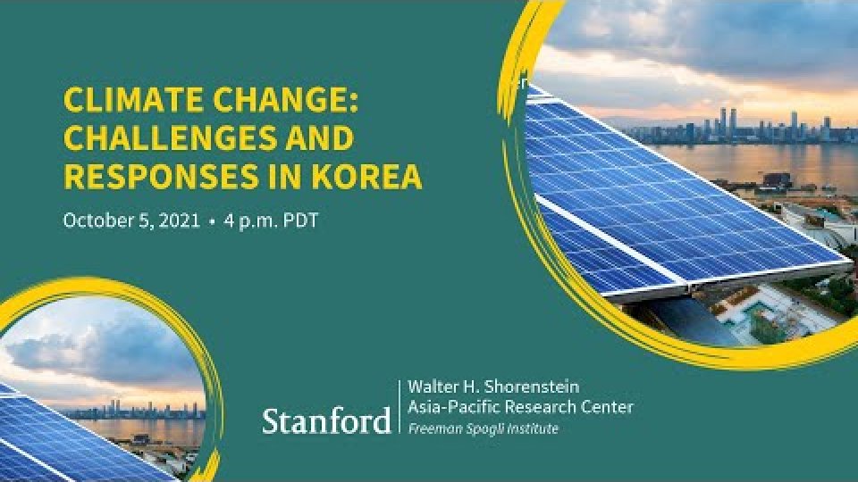 Climate Change: Challenges and Responses in Korea | Young Sook Yoo, Suh-Yong Chung, So-Min Cheong