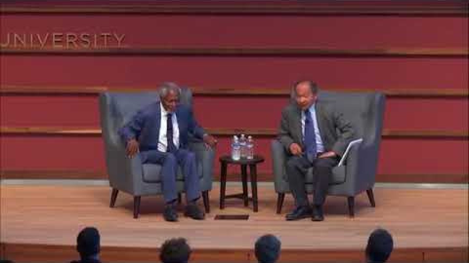 Kofi Annan in conversation with Francis Fukuyama