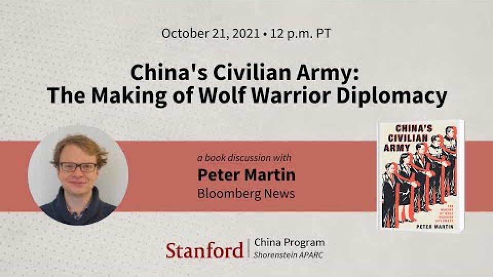 China's Civilian Army: The Making of Wolf Warrior Diplomacy | Peter Martin