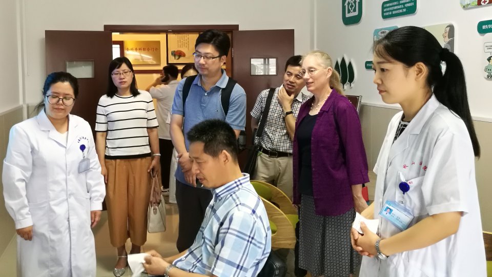 Asia Health Policy Program Director Karen Eggleston visiting Zhejiang Provincial Center for Disease Control and Prevention, China.