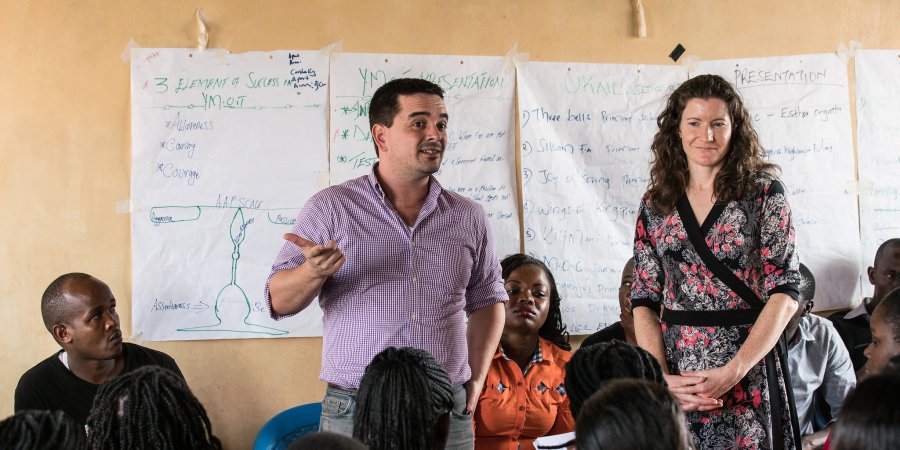 Mike Baiocchi in Kenya (Photo: Nichole Sobecki)