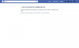 fb content not available