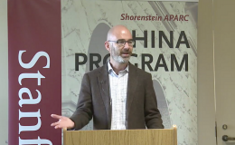 Adam Segal lectures at APARC