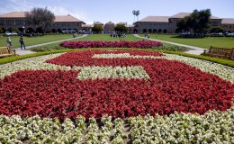 Stanford block 'S' on the Stanford University campus