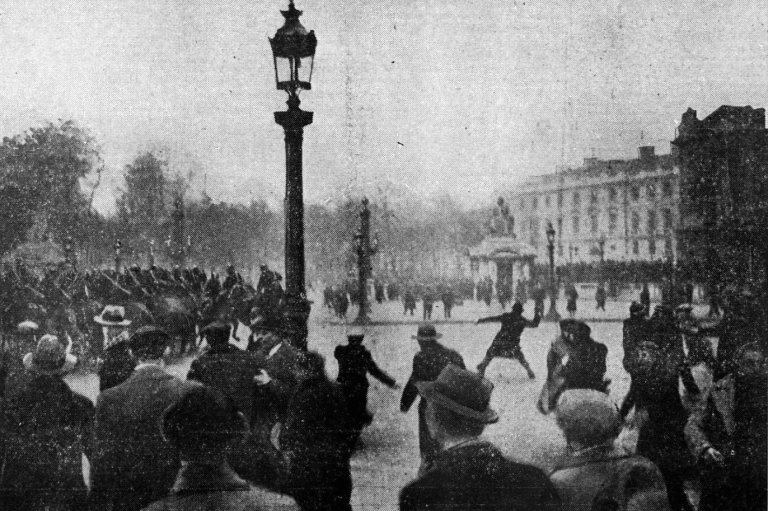 Place de la Concorde February 7, 1934, during riots in Paris