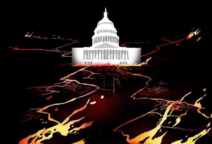 Capitol building drawing on black background