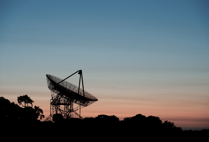 stanford dish at sunset