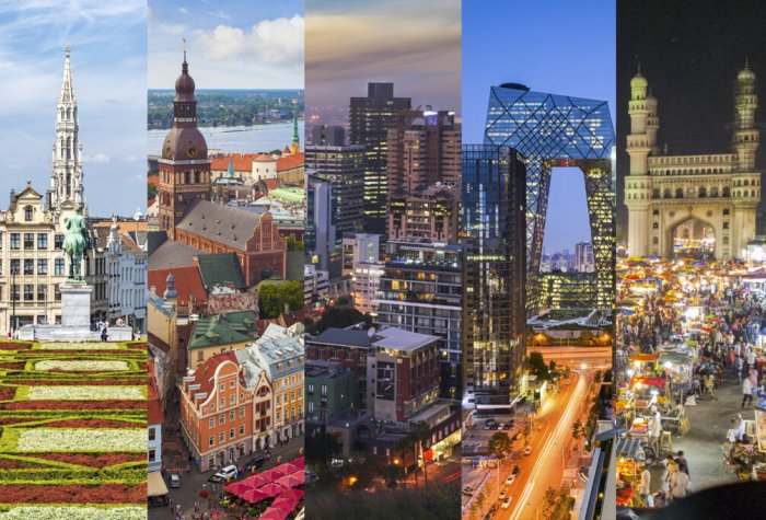 Cityscapes around the world