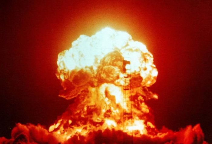 Bomb exploding