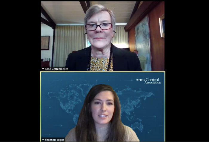 Screenshot of two women on a conference call