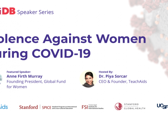 Poster image with a title, two speakers, and five sponsors logos