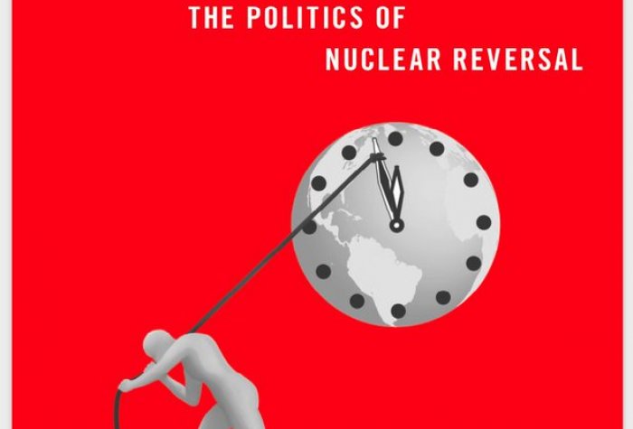 Red book cover for the book Delaying Doomsday