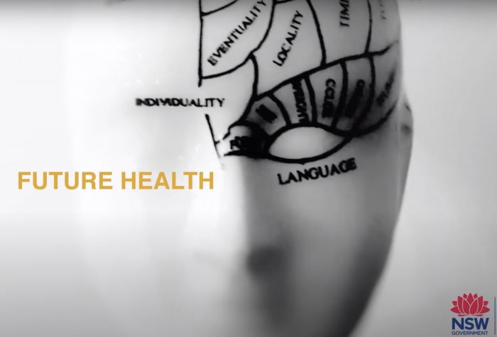 Logo of the New South Wales Ministry of Health's podcast Future Health