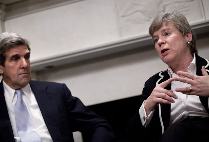 Rose Gottemoeller and John Kerry