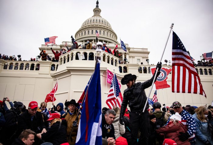 Trump supporters at the Capitol Building