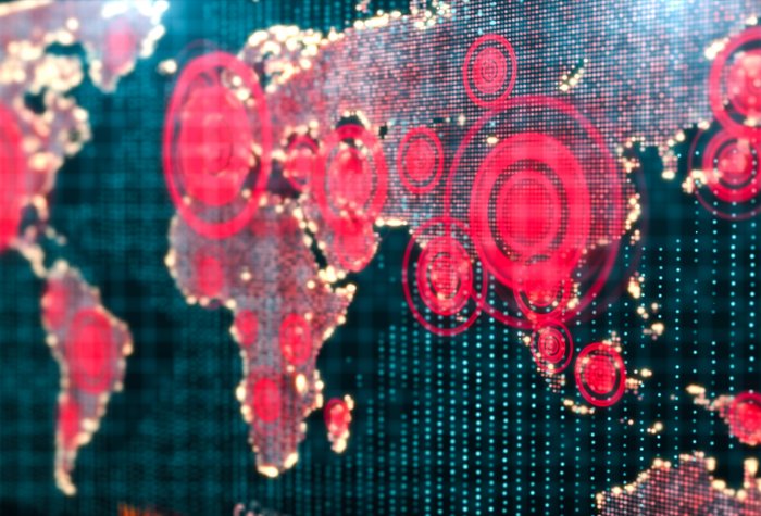 A Simulation of a World COVID-19 Map